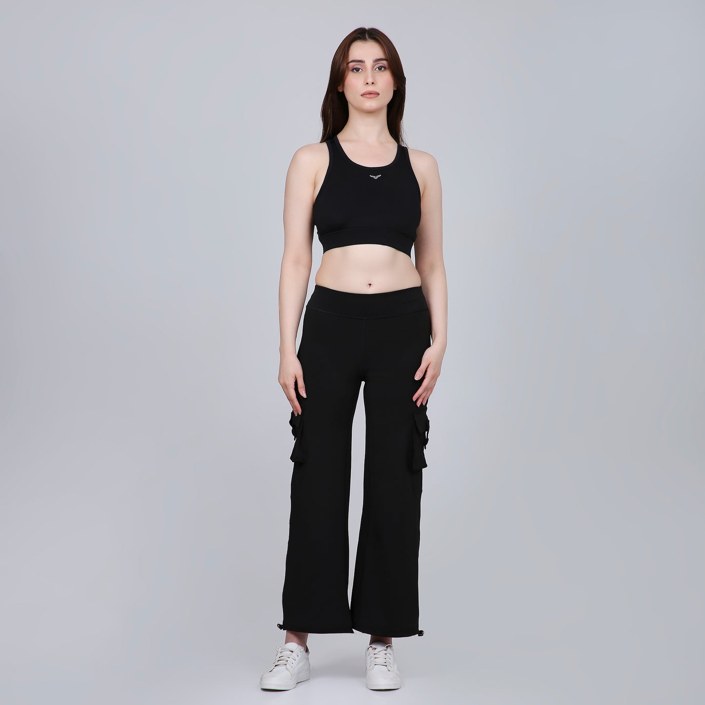 HYBRID CARGO PANTS - BLACK