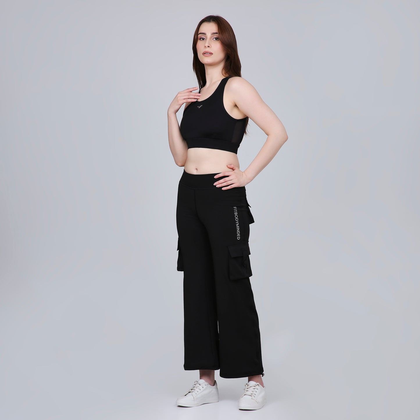 HYBRID CARGO PANTS - BLACK