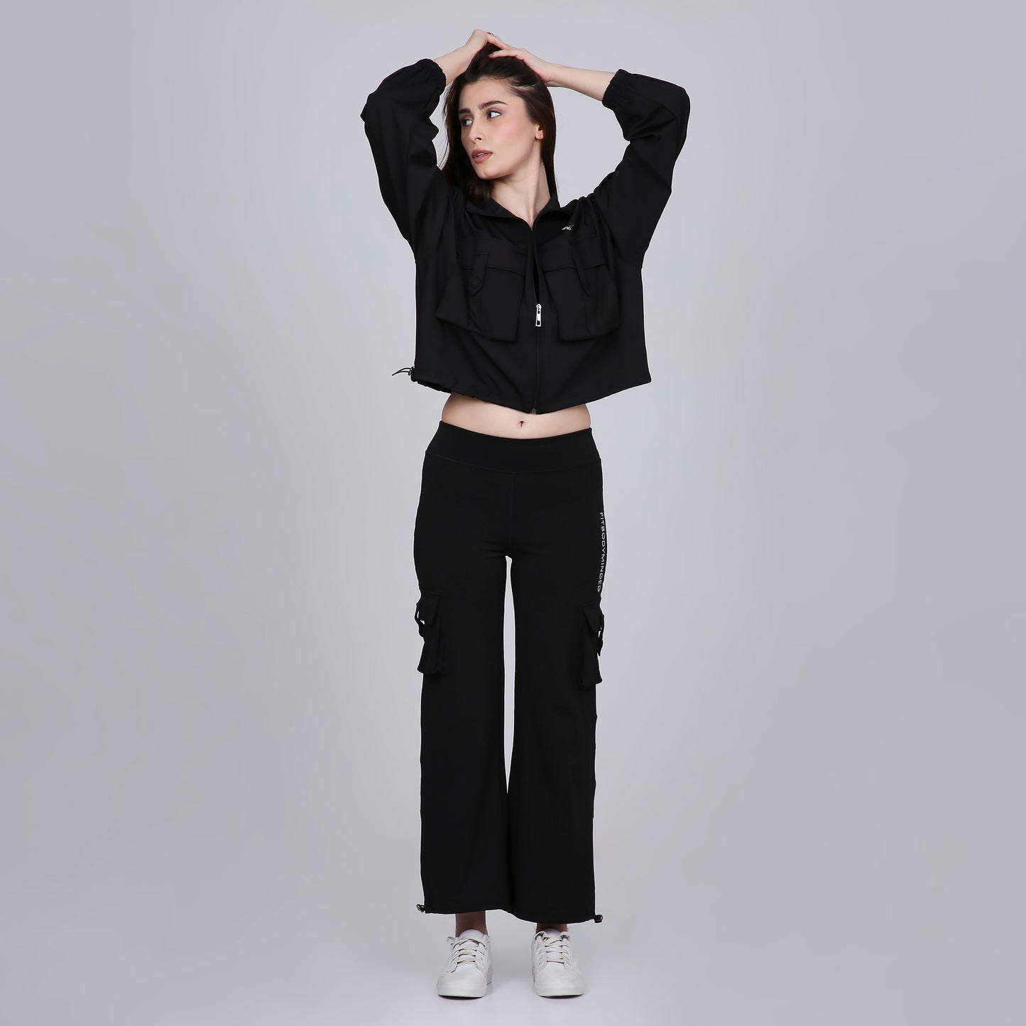 HYBRID CARGO PANTS - BLACK