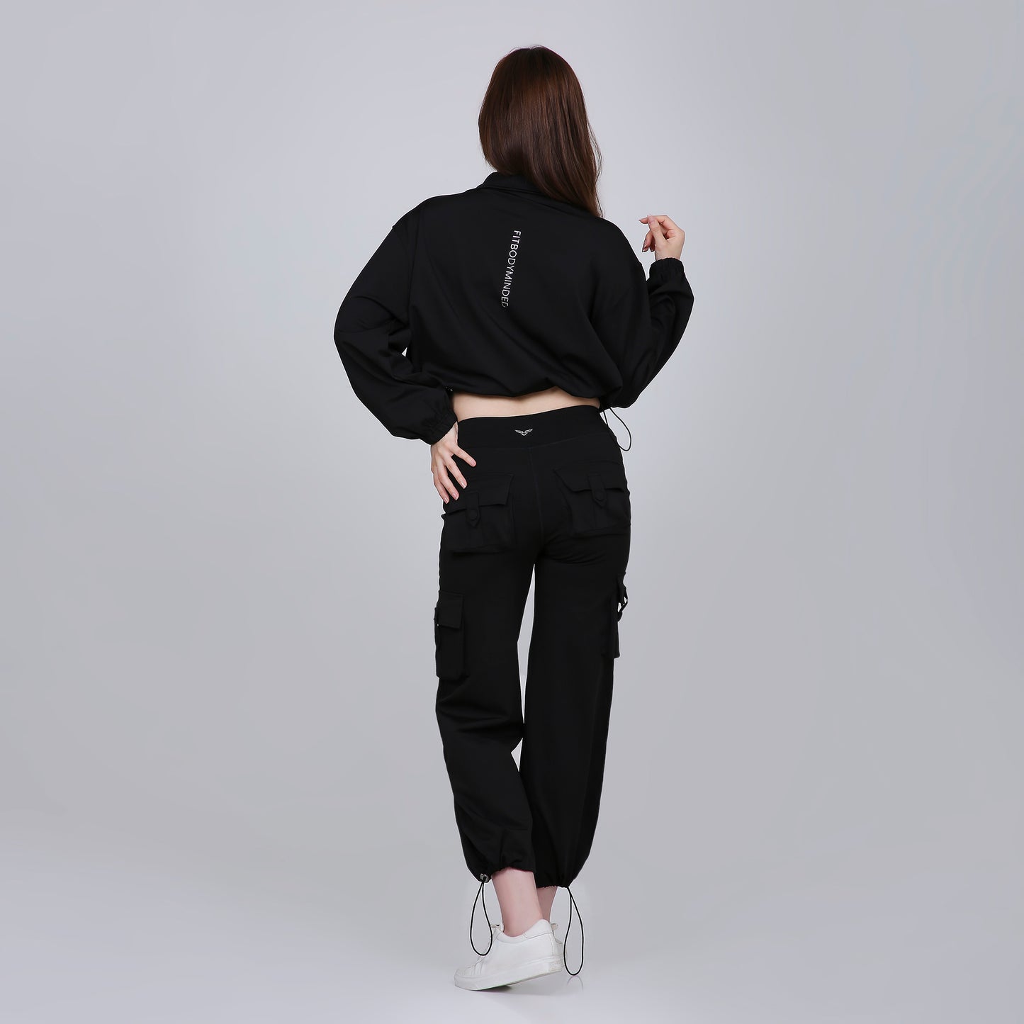 HYBRID CARGO JACKET - BLACK