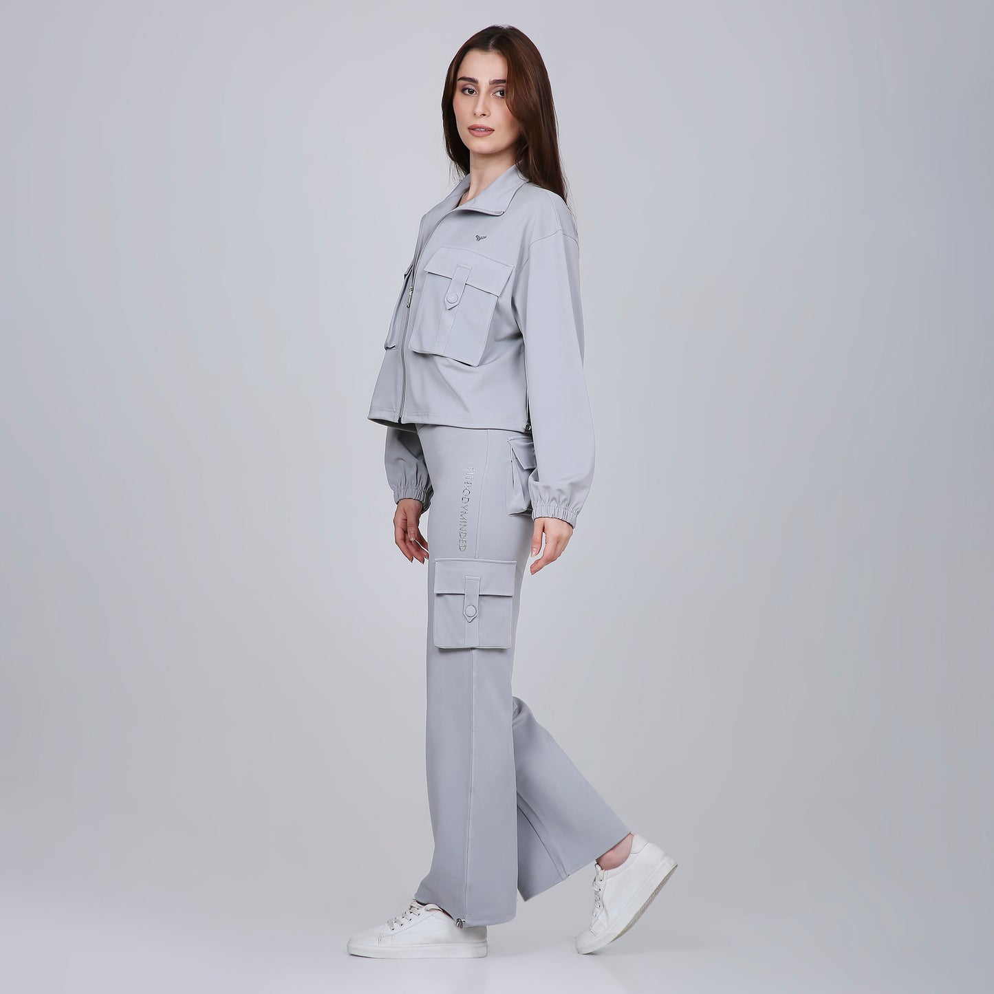HYBRID CARGO PANTS - GREY