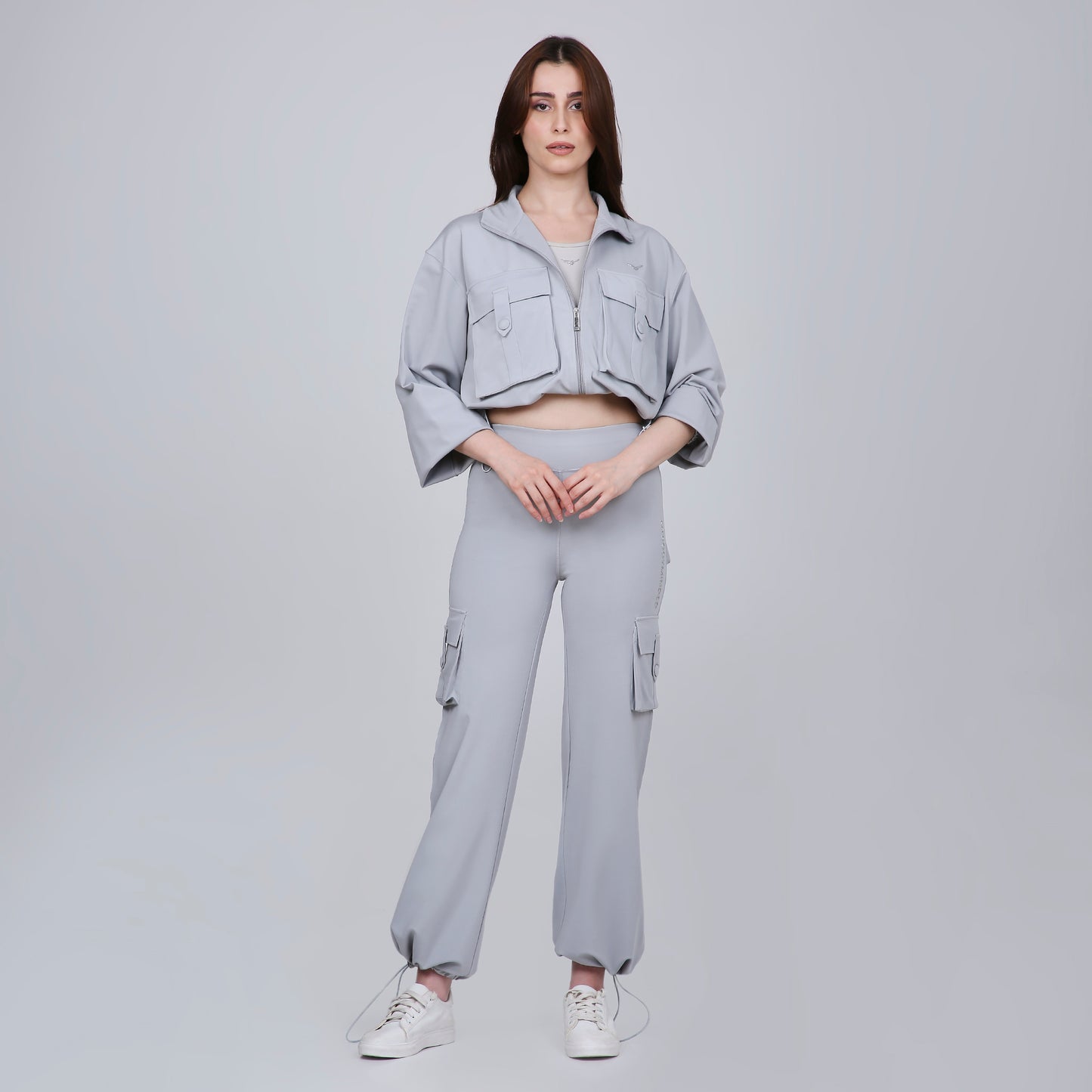 HYBRID CARGO JACKET - GREY