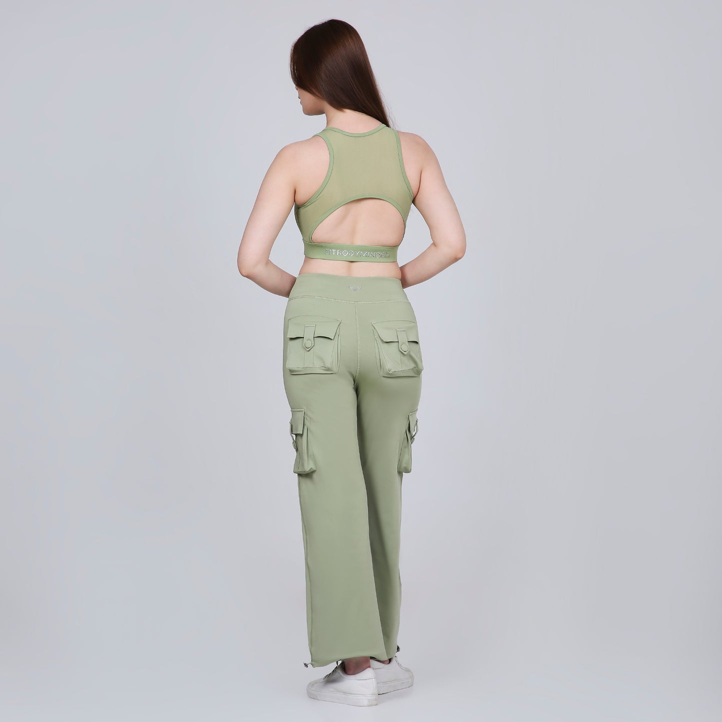 HYBRID CARGO PANTS - SAGE GREEN