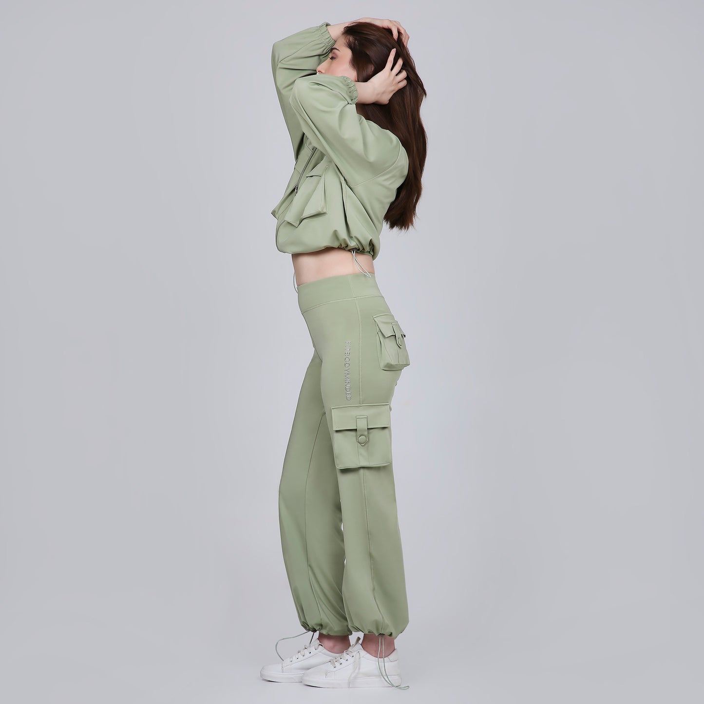 HYBRID CARGO JACKET - SAGE GREEN