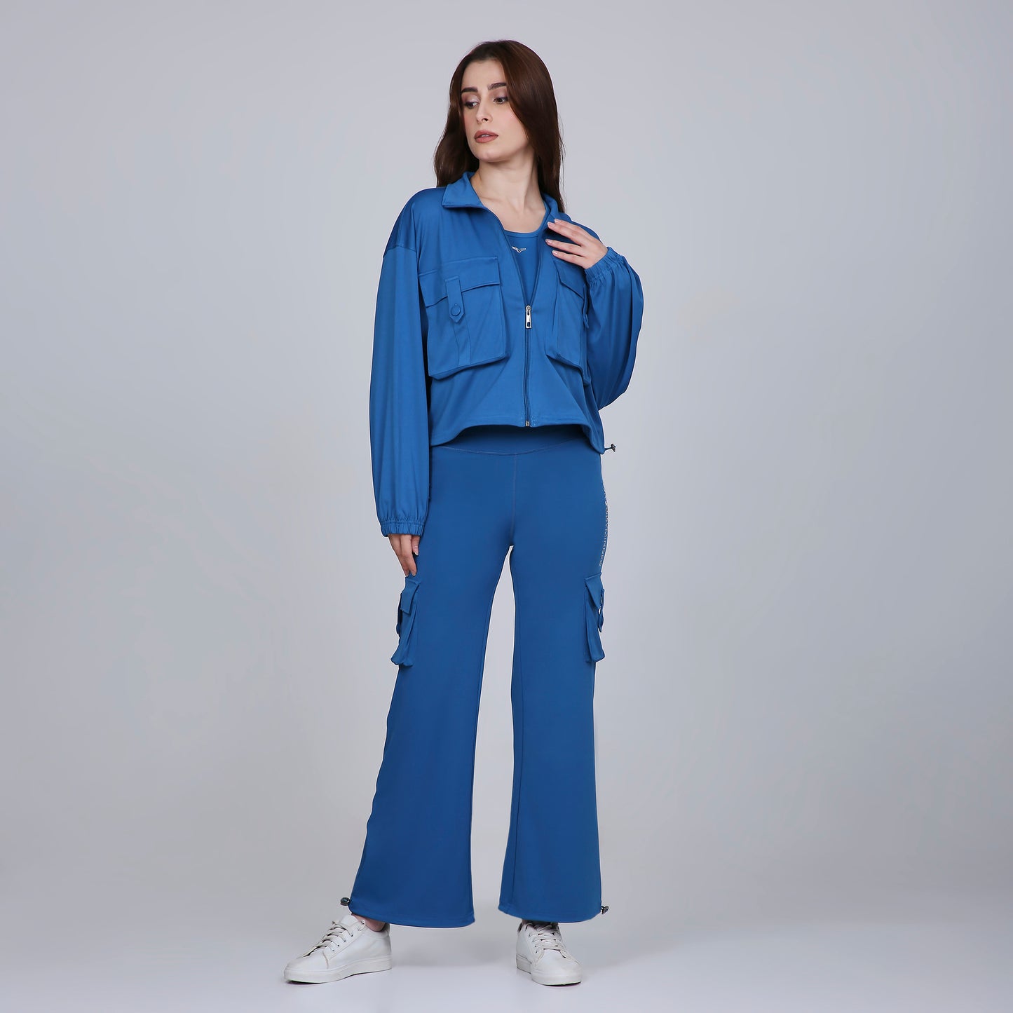 HYBRID CARGO JACKET - BAHAMA BLUE