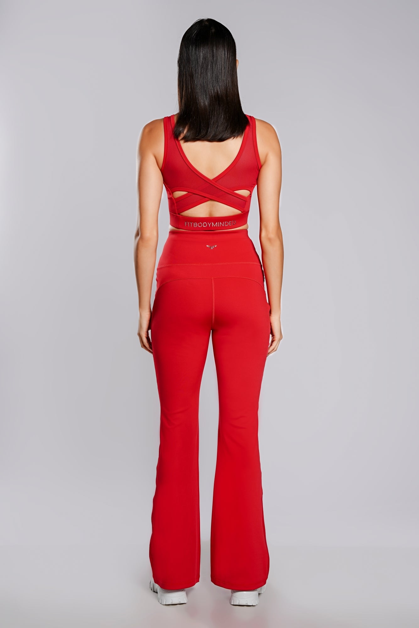 Your Flare Premium Yoga Pants - Fire Red