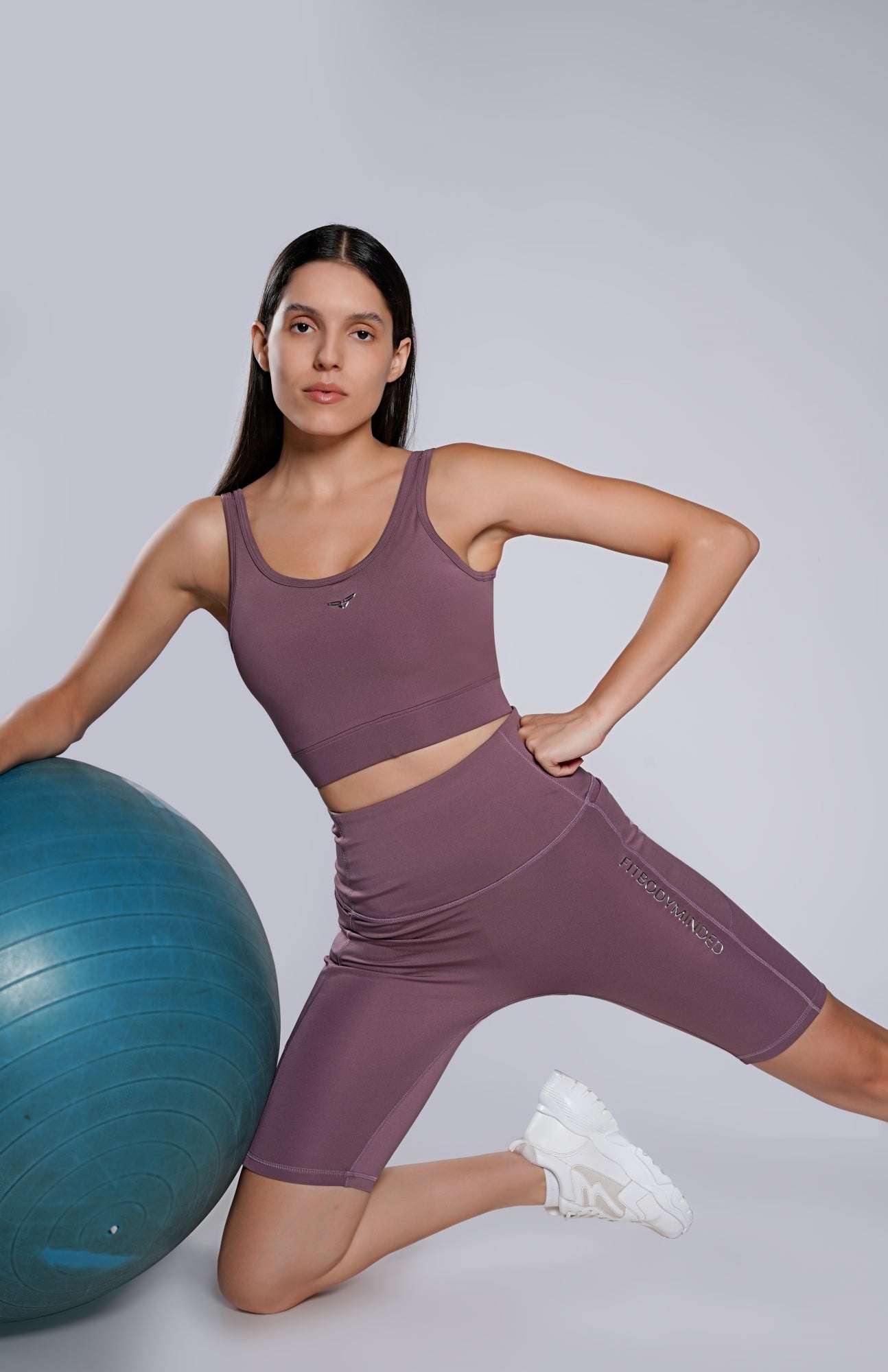 Premium High Waisted Cycling Shorts - Lavender