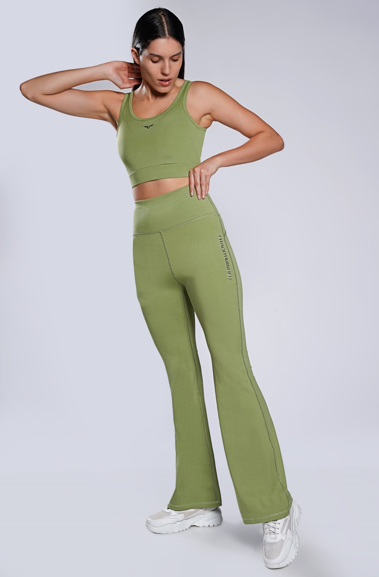 Your Flare Premium Yoga Pants - MATCHA