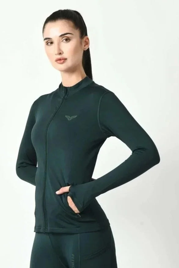 On The Go Dark Green Jacket (1)
