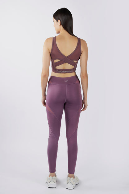 MESH ATTACK Leggings - Lavender