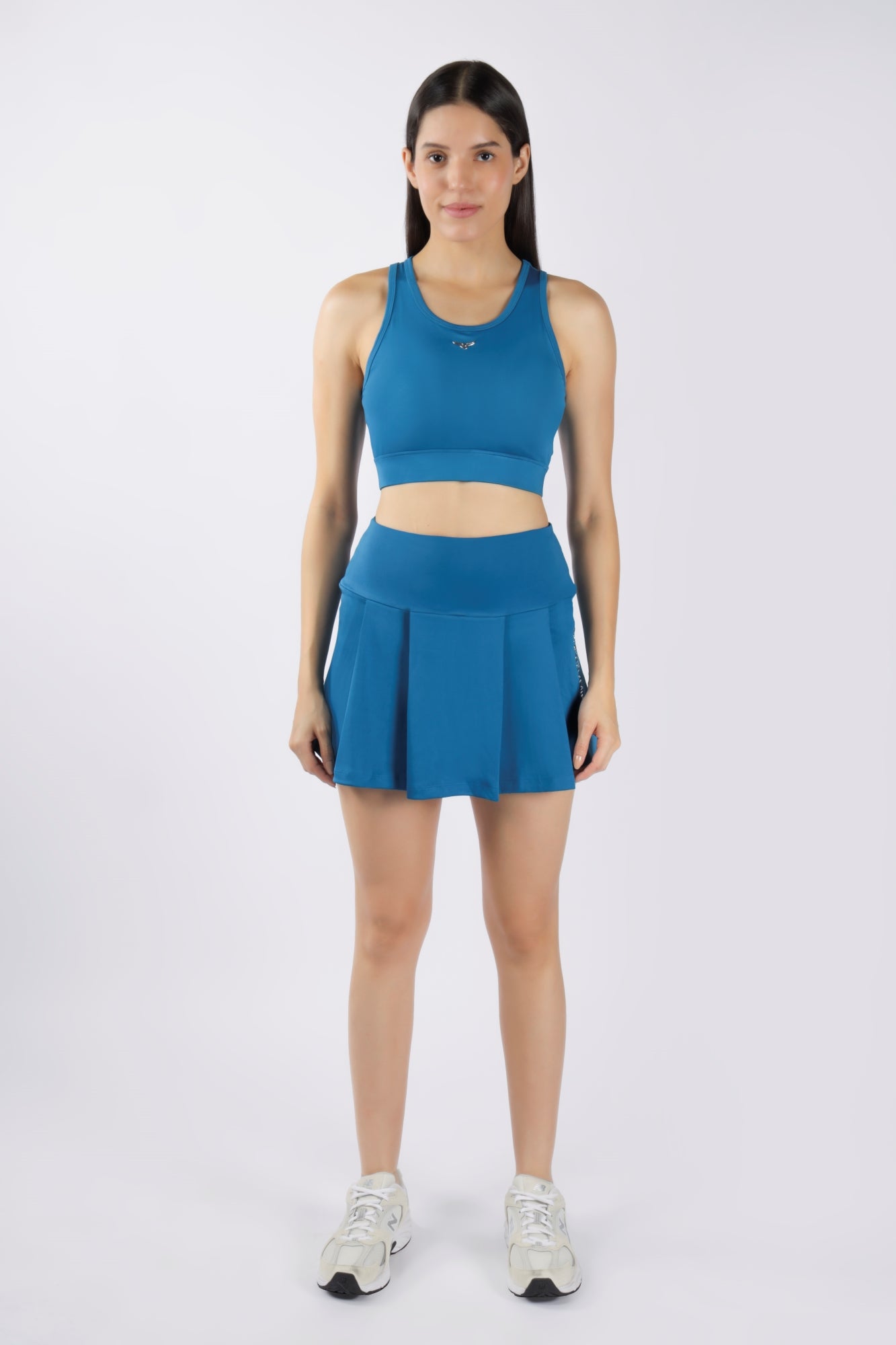 Premium High Waisted SKORT - Bahama Blue