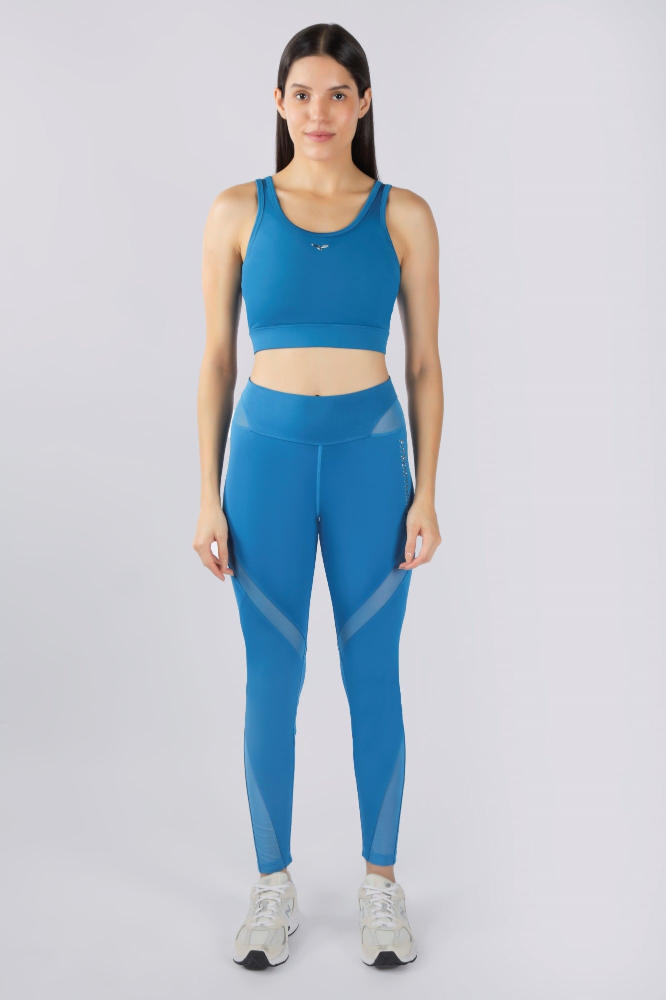 MESH ATTACK Leggings - Bahama Blue