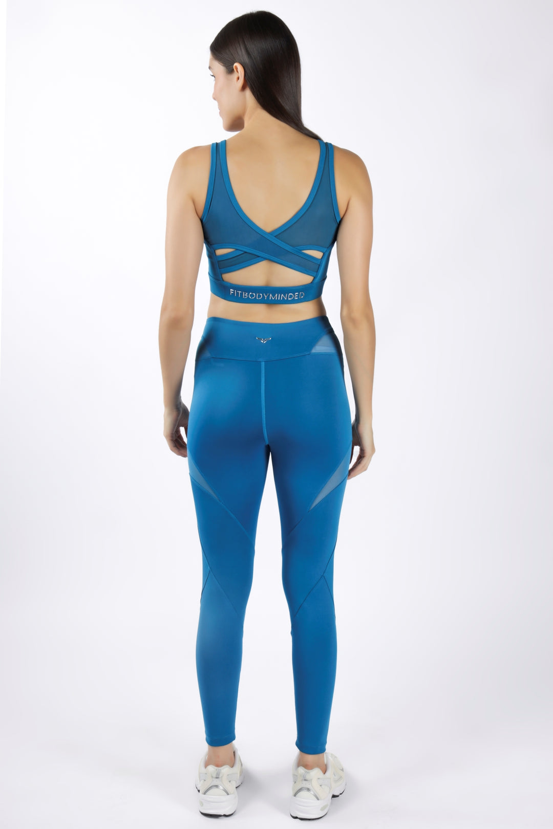 MESH ATTACK Leggings - Bahama Blue