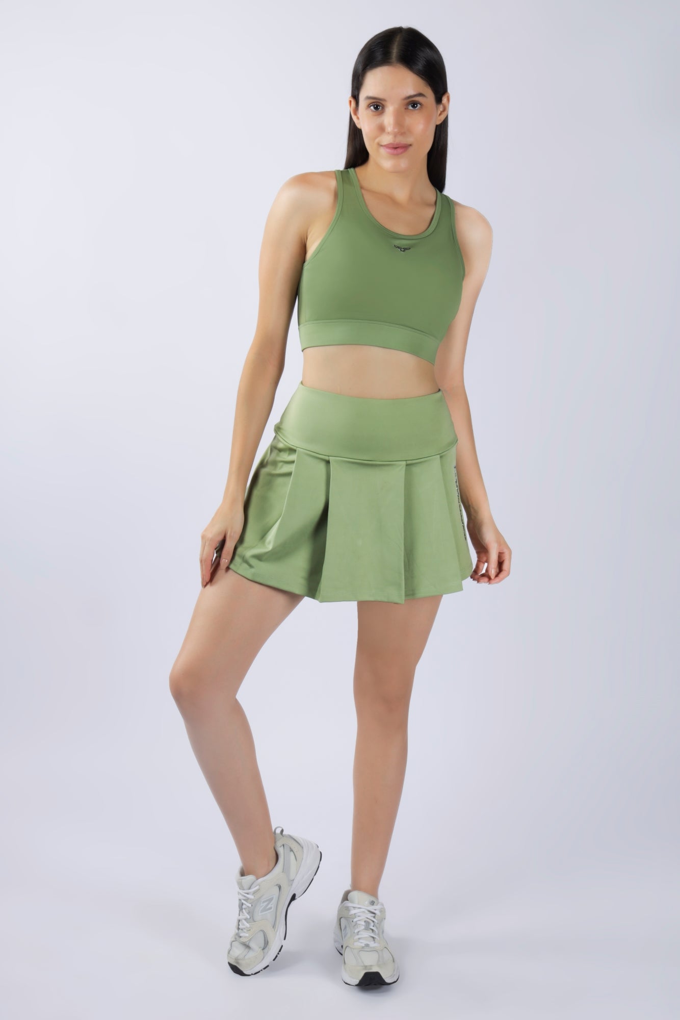 Premium High Waisted SKORT - Sage Green