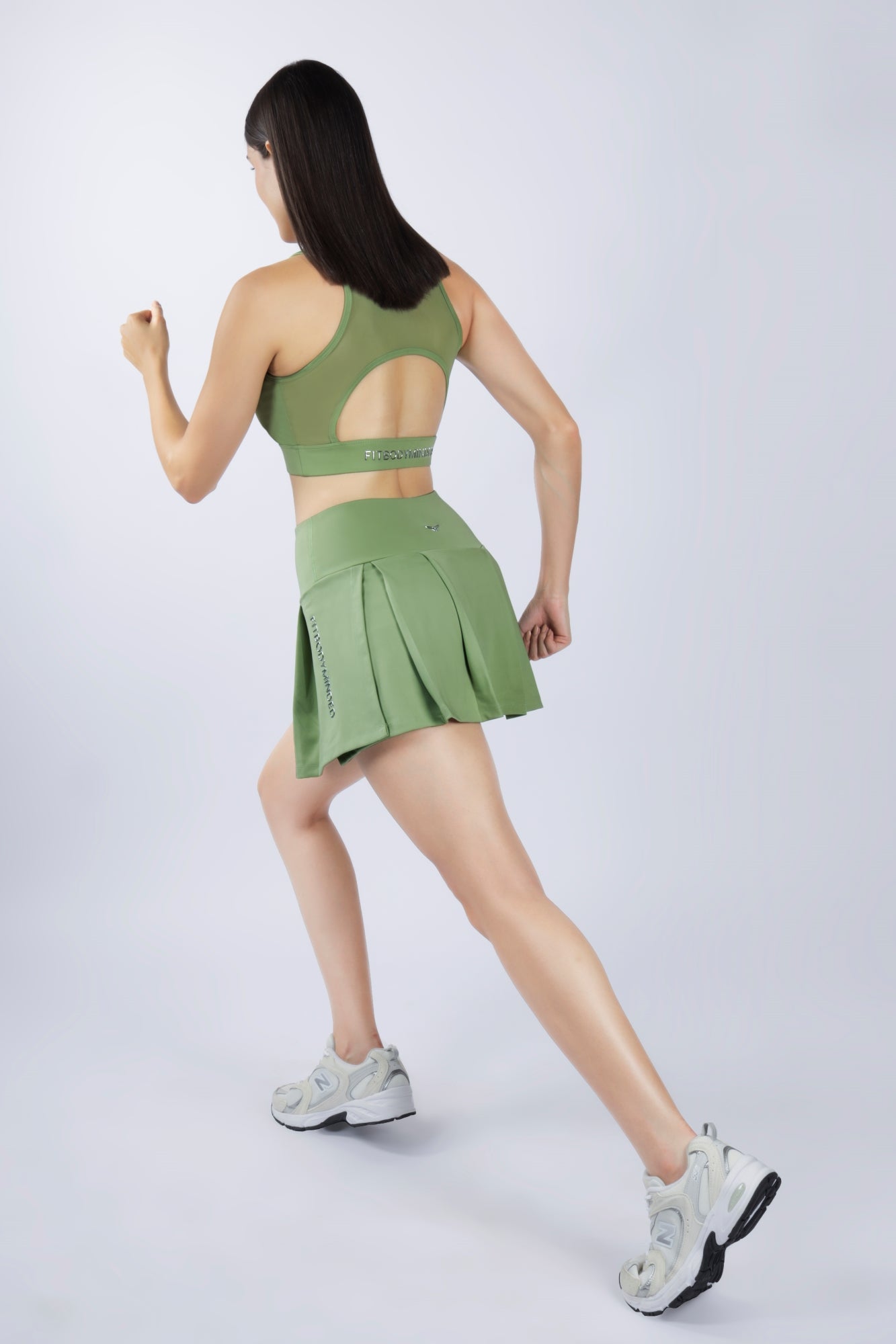 Premium High Waisted SKORT - Sage Green