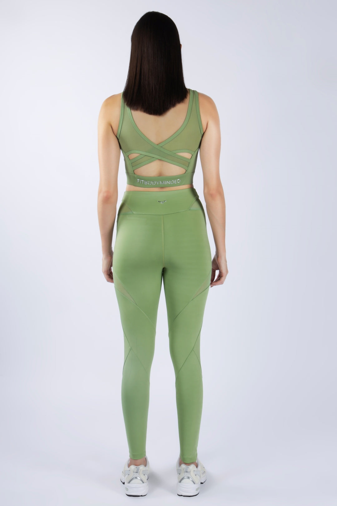 MESH ATTACK Leggings - MATCHA