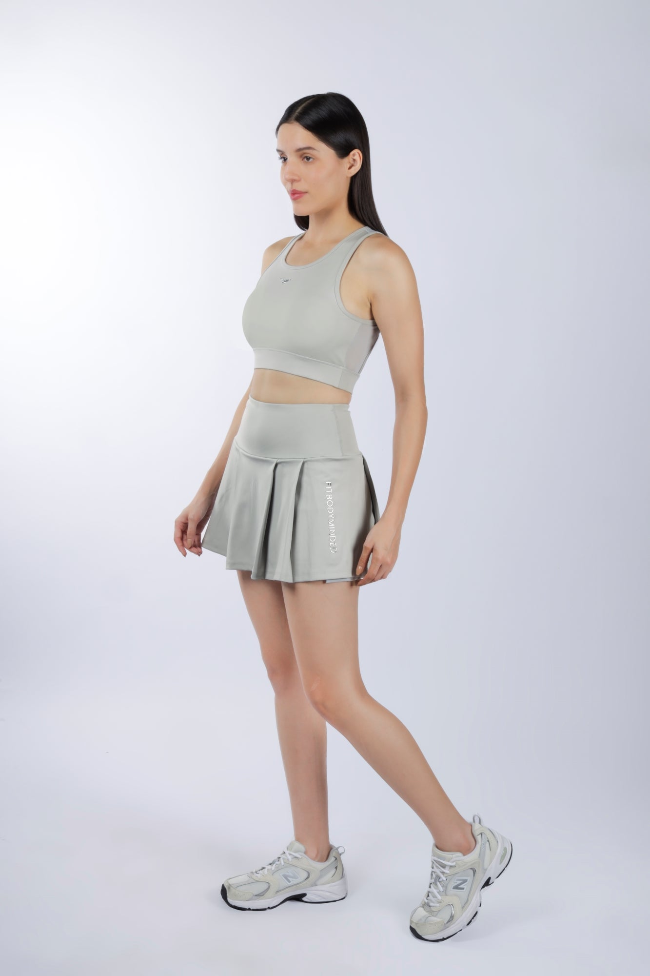 Premium High Waisted SKORT - Grey