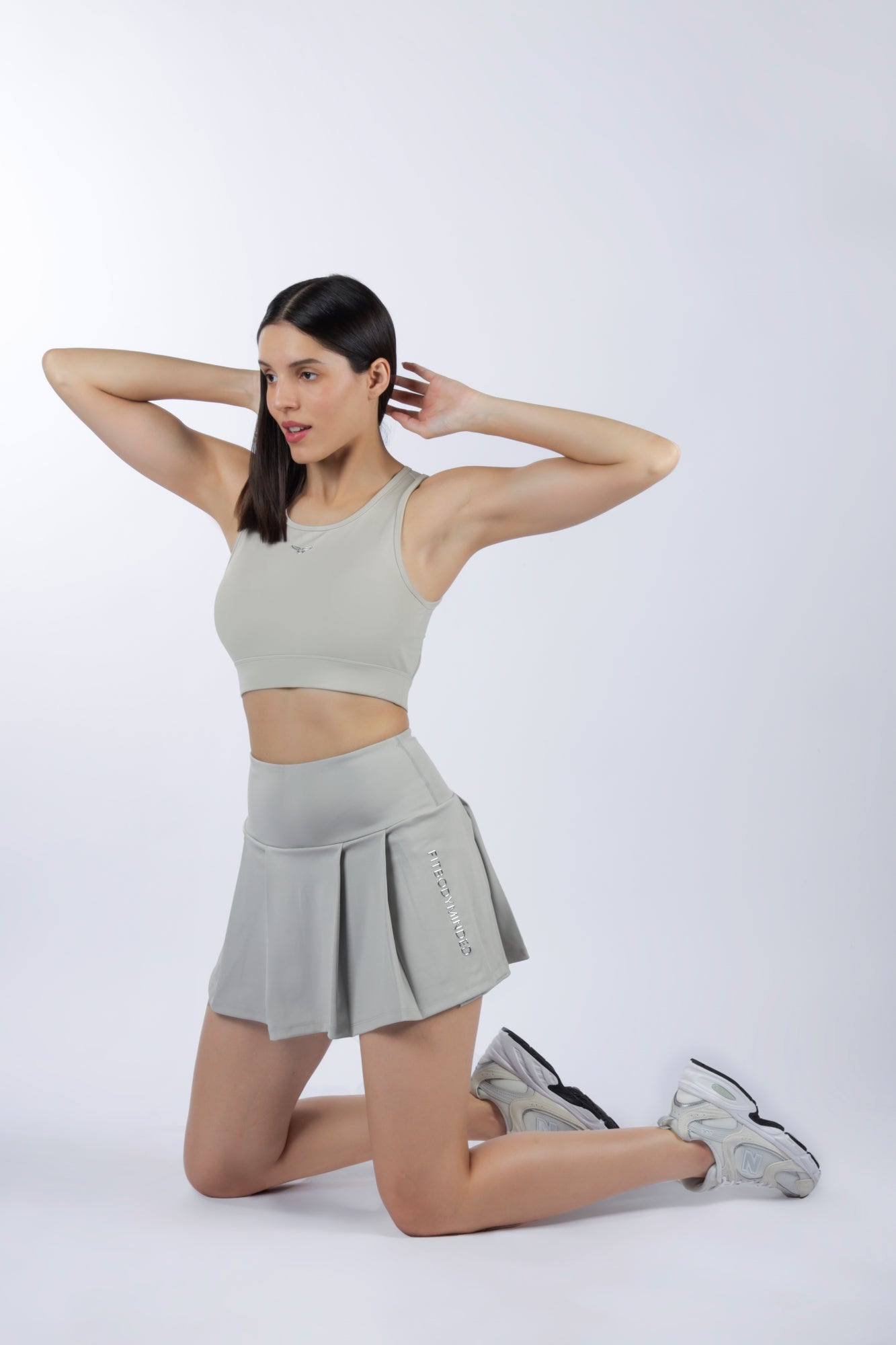 Premium High Waisted SKORT - Grey