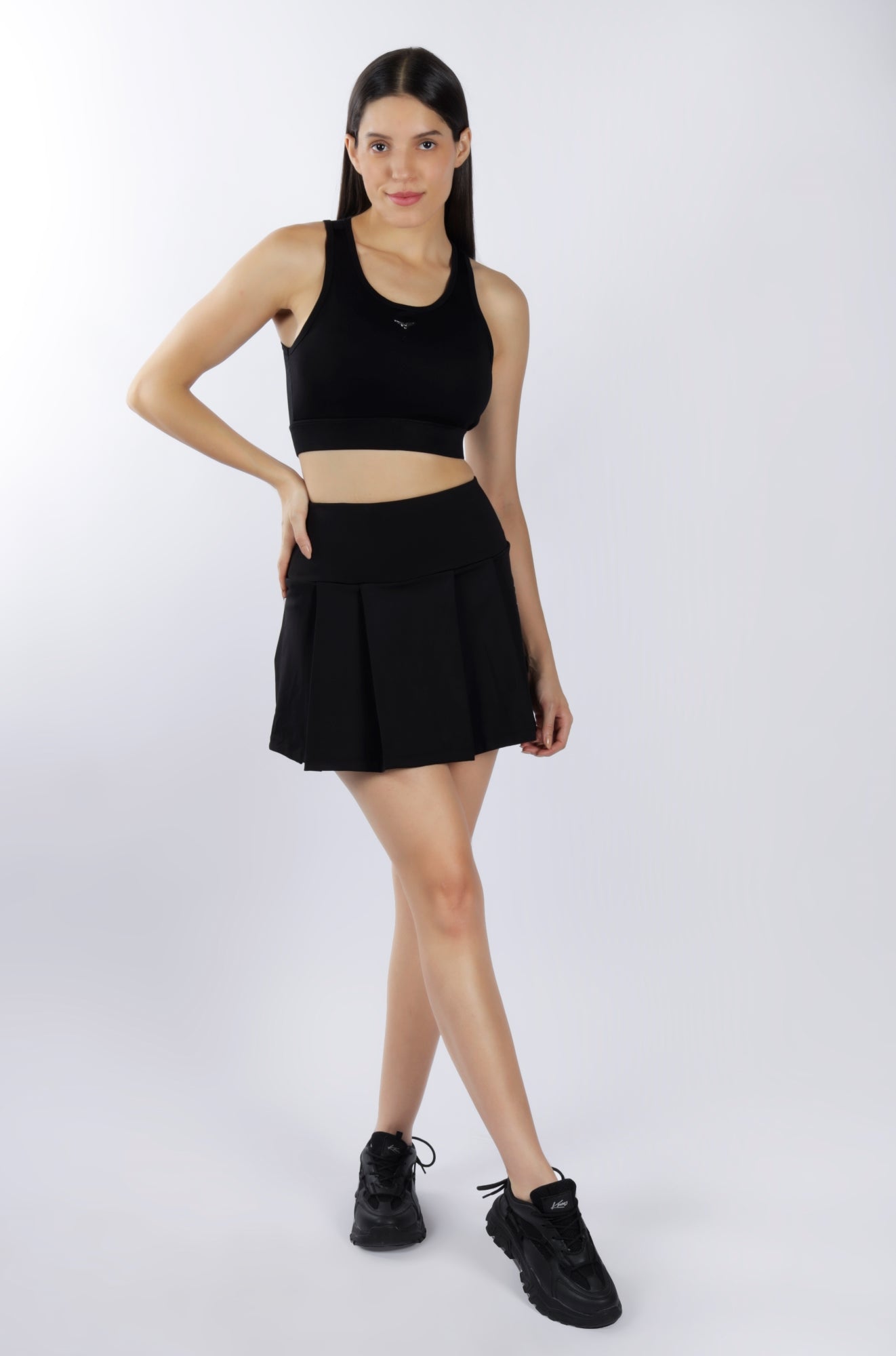 Premium High Waisted SKORT - Black