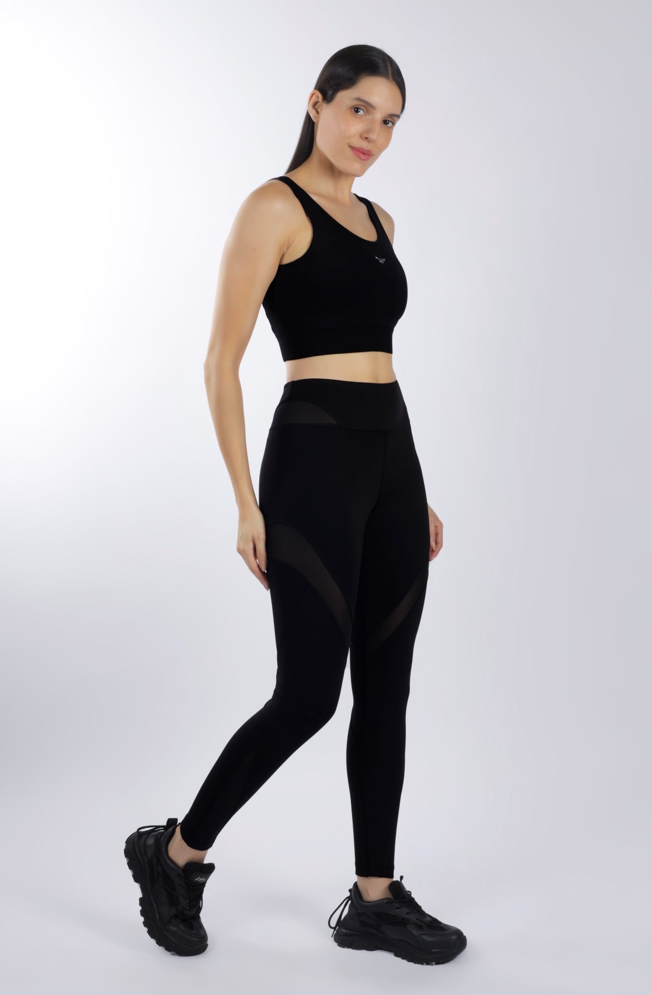 MESH ATTACK Leggings - Black