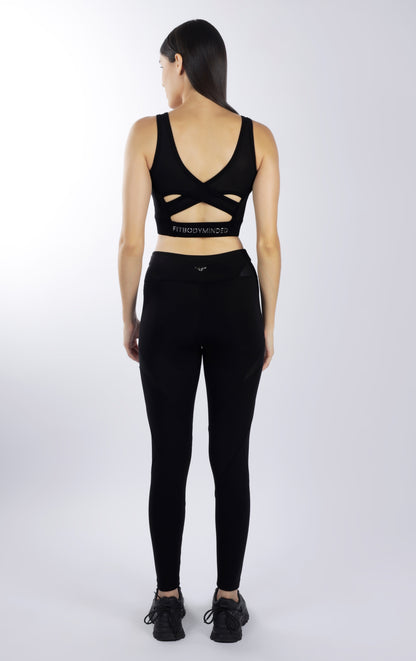 MESH ATTACK Leggings - Black