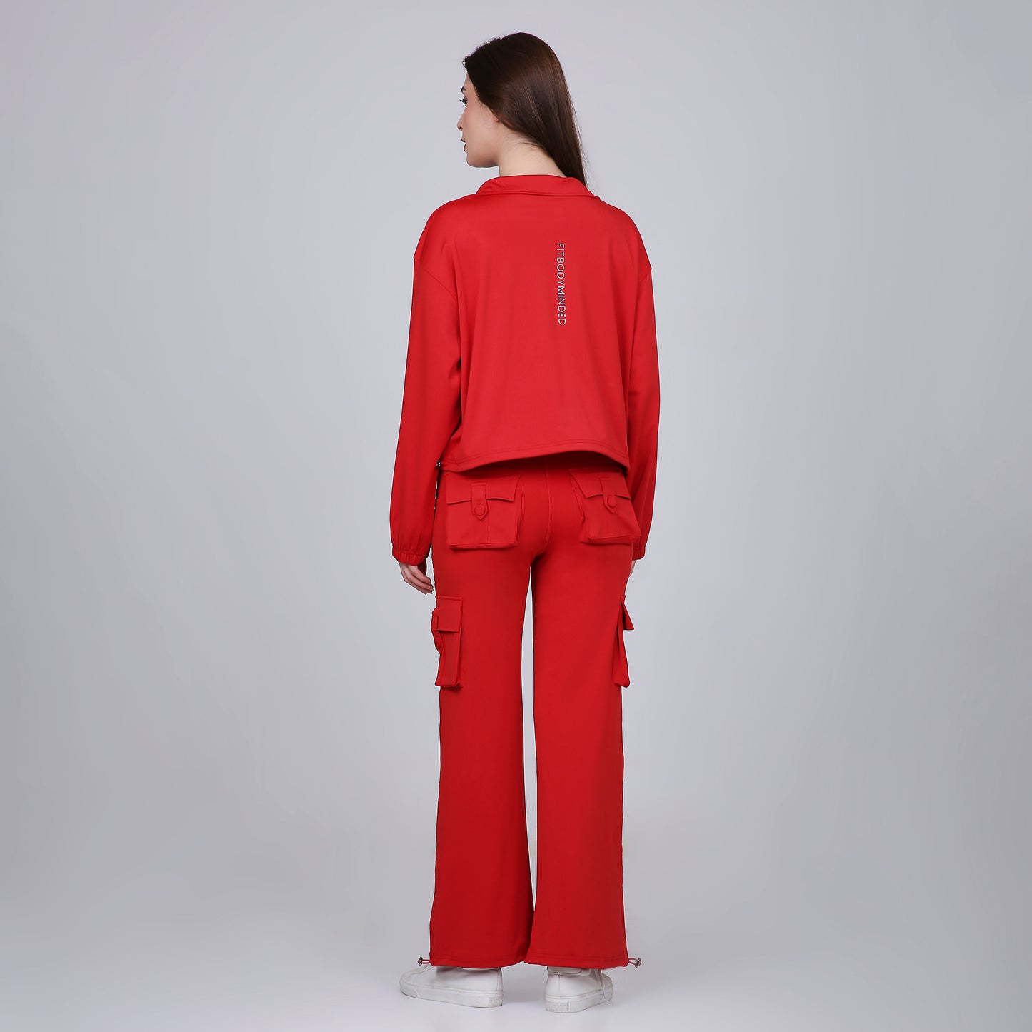HYBRID CARGO JACKET - FIRE RED