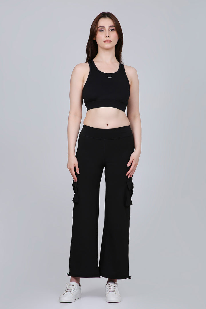 HYBRID CARGO PANTS - BLACK
