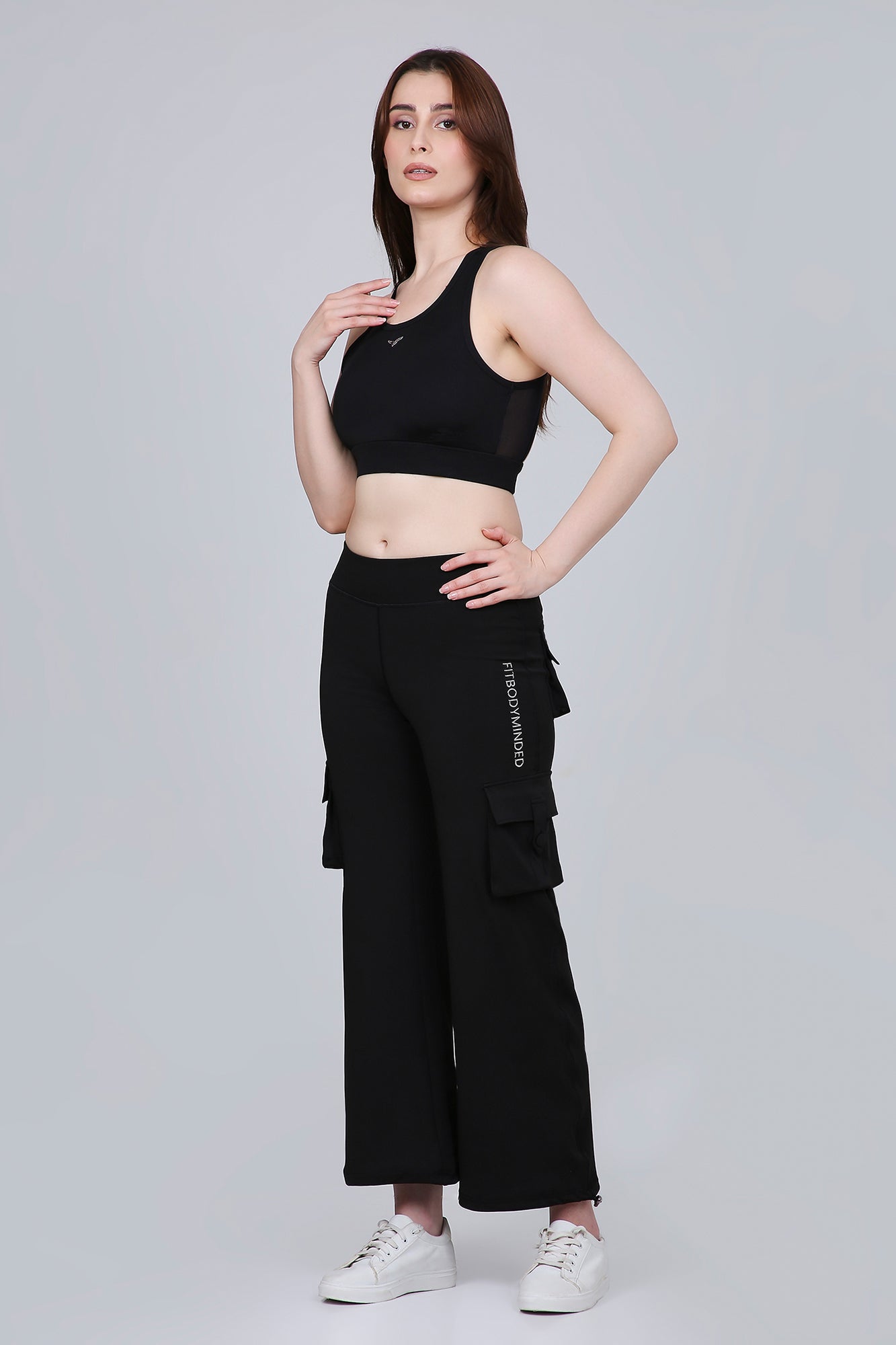 HYBRID CARGO PANTS - BLACK