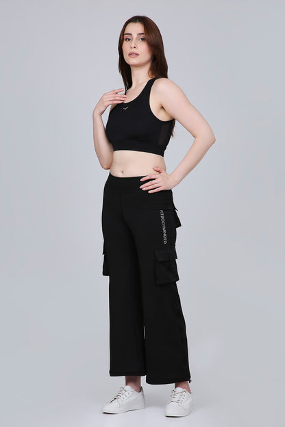 HYBRID CARGO PANTS - BLACK