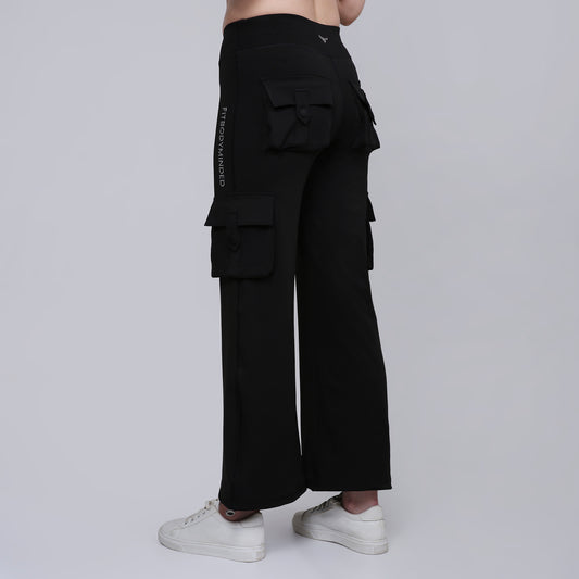 HYBRID CARGO PANTS - BLACK