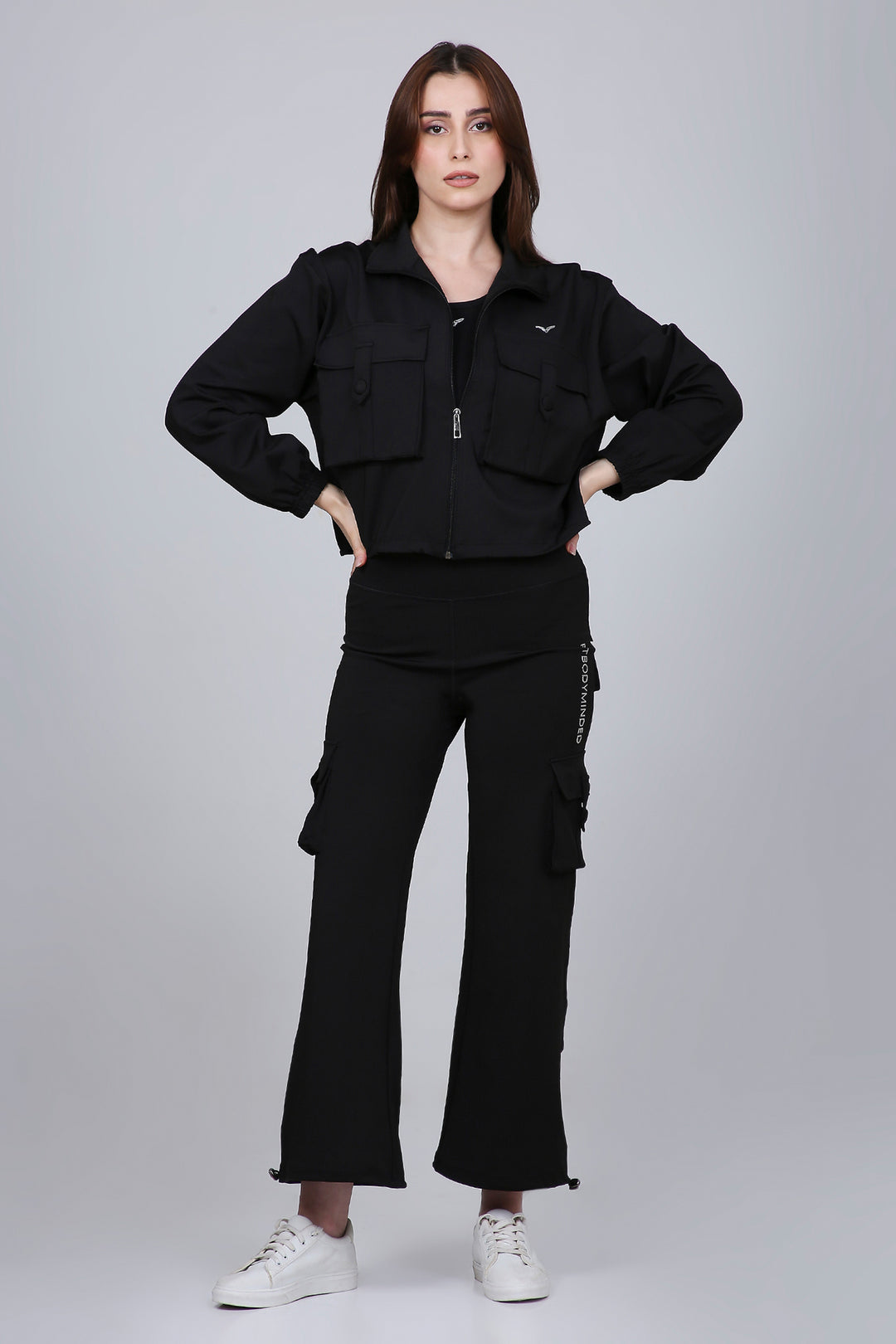 HYBRID CARGO PANTS - BLACK