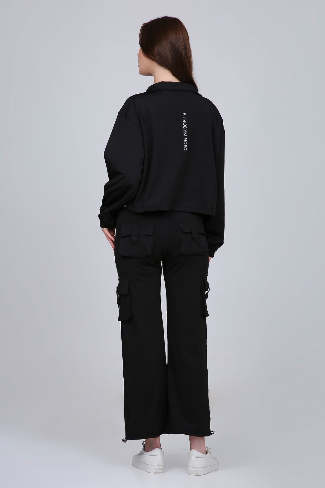 HYBRID CARGO JACKET - BLACK