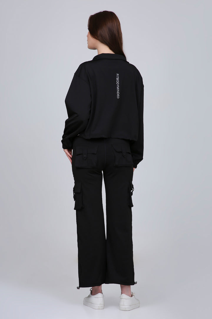 HYBRID CARGO PANTS - BLACK