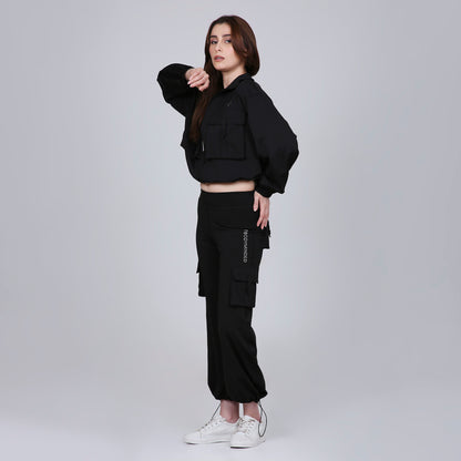 HYBRID CARGO PANTS - BLACK