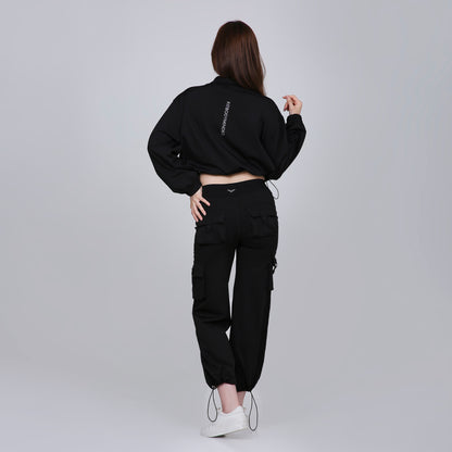 HYBRID CARGO PANTS - BLACK