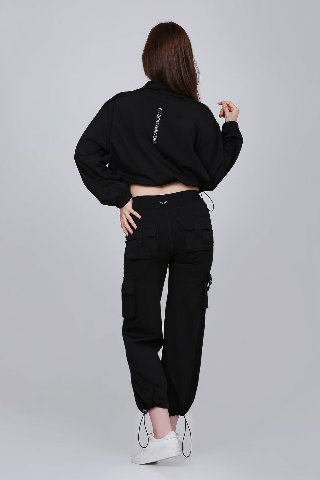 HYBRID CARGO PANTS - BLACK
