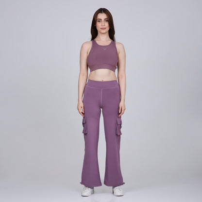 HYBRID CARGO PANTS - LAVENDER