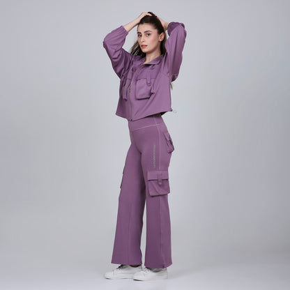 HYBRID CARGO JACKET - LAVENDER