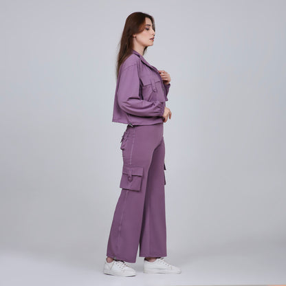 HYBRID CARGO JACKET - LAVENDER