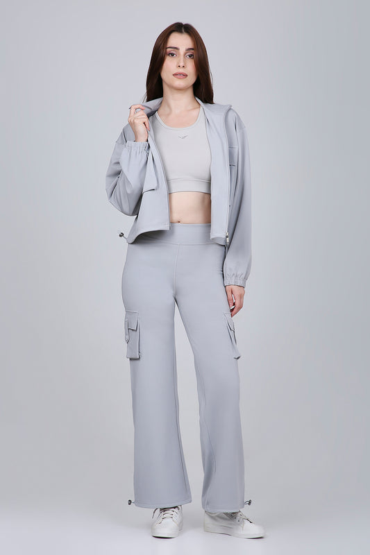 HYBRID CARGO JACKET - GREY