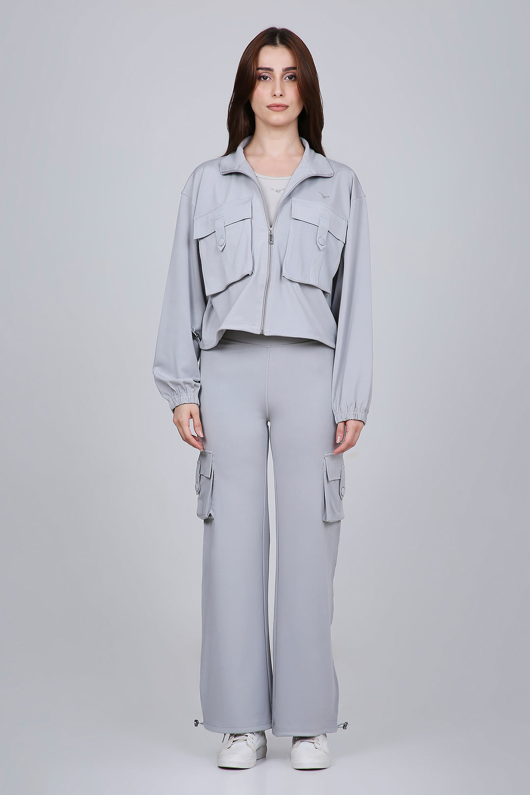 HYBRID CARGO JACKET - GREY