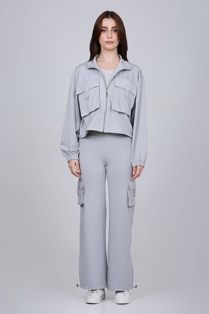 HYBRID CARGO JACKET - GREY