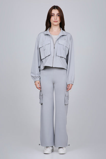 HYBRID CARGO PANTS - GREY