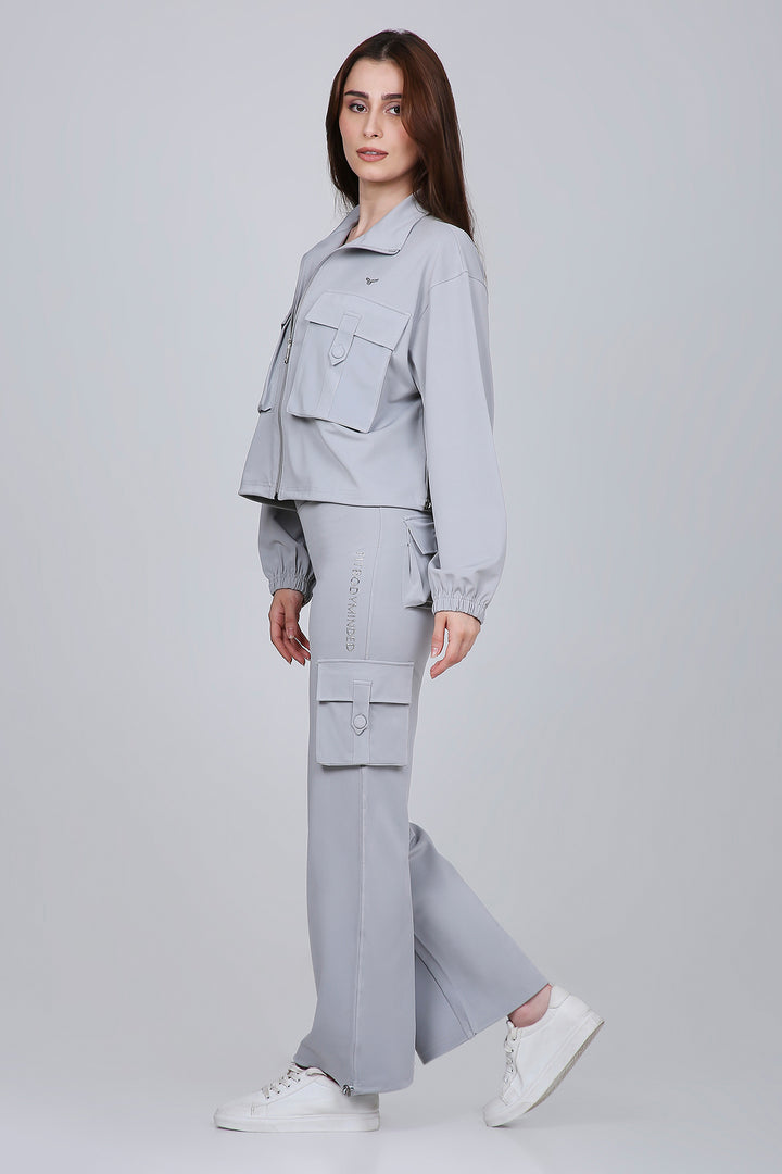 HYBRID CARGO JACKET - GREY