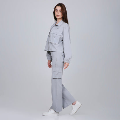 HYBRID CARGO JACKET - GREY