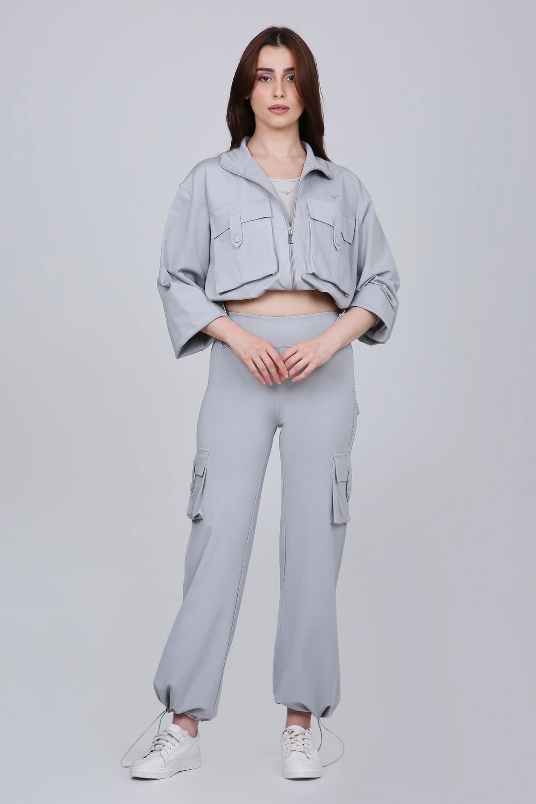 HYBRID CARGO JACKET - GREY