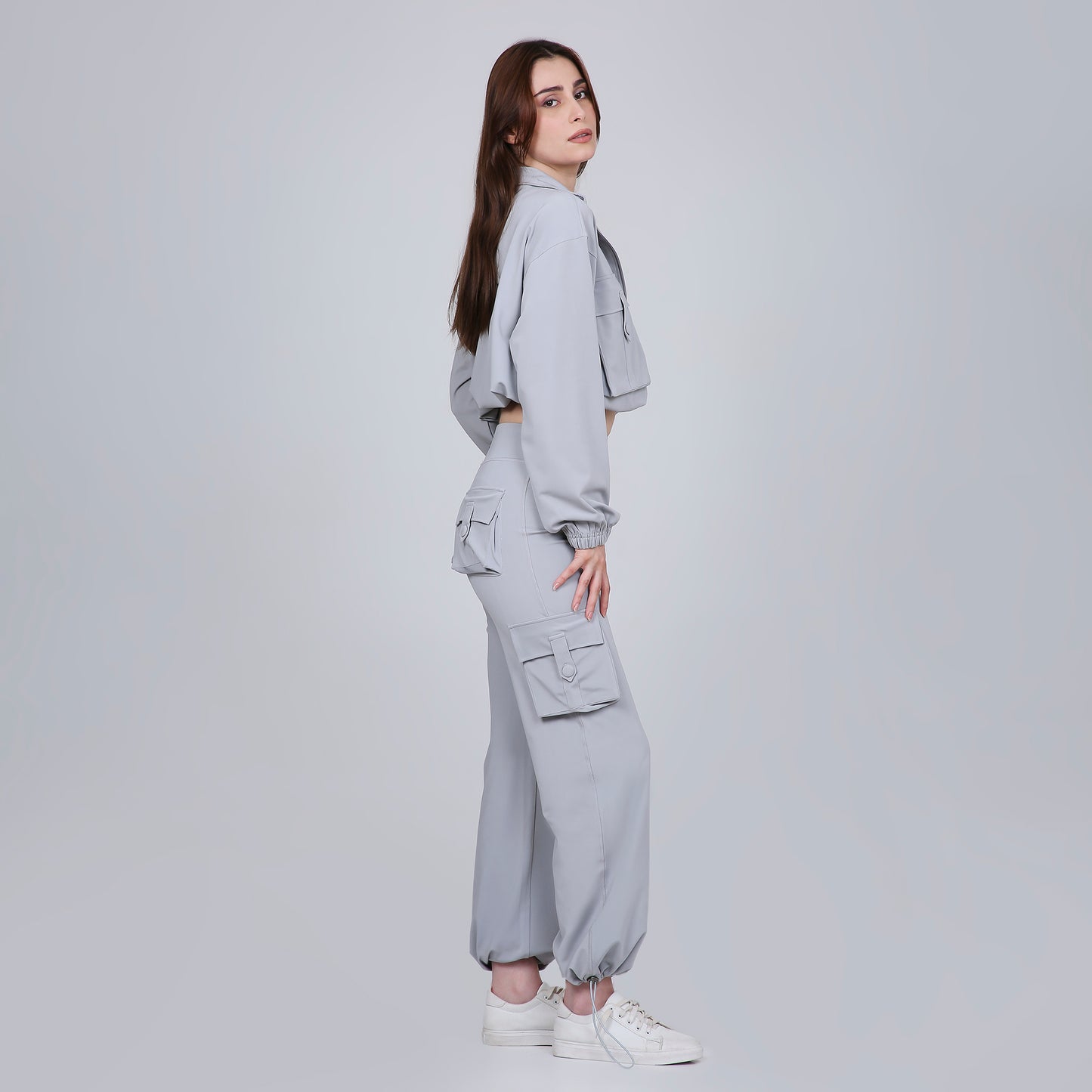 HYBRID CARGO JACKET - GREY