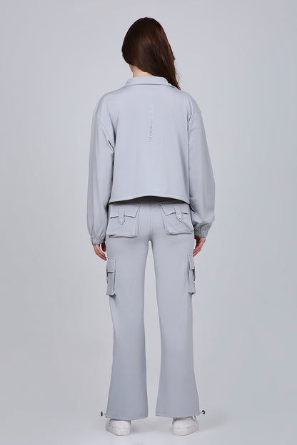 HYBRID CARGO JACKET - GREY