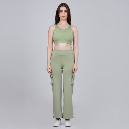 HYBRID CARGO PANTS - SAGE GREEN