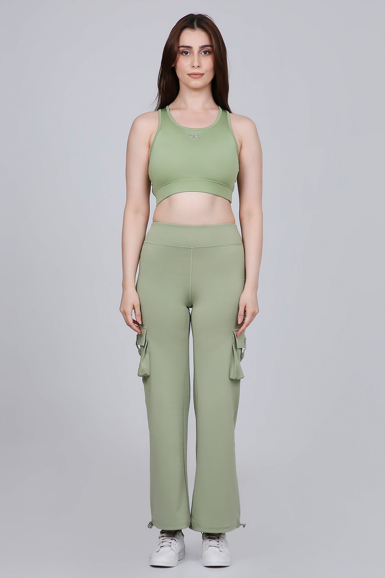 HYBRID CARGO PANTS - MATCHA